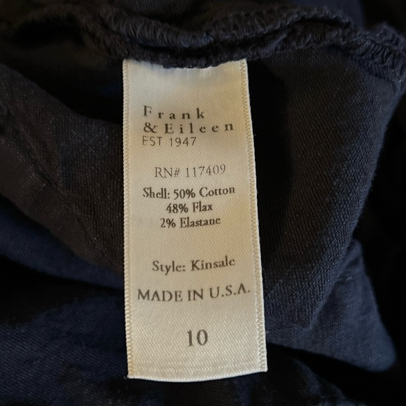 Frank & Eileen Navy Kinsale Pants - Picture 9 of 16